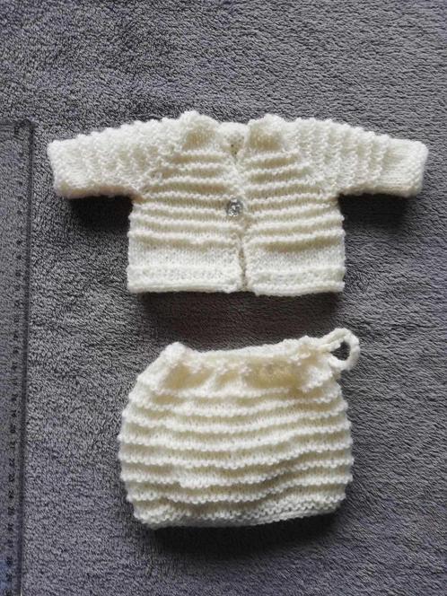 Poppenset, vest en rok in het wit, nieuw, Kinderen en Baby's, Speelgoed | Poppen, Nieuw, Babypop, Ophalen of Verzenden
