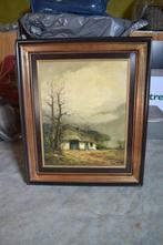 schilderij boerderij in de herst, Antiek en Kunst, Ophalen