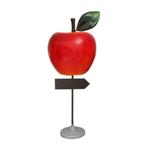Pomme 160 cm - pomme fruit publicitaire avec écritoire