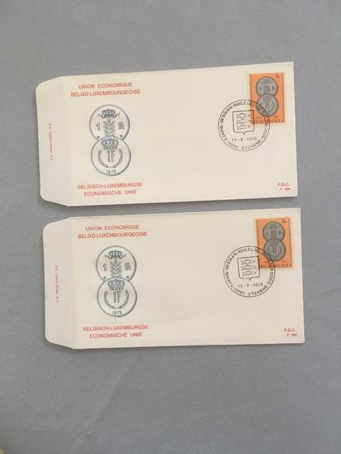 FDC 355. Luxemburgse Economische Unie. 2 stuks., Postzegels en Munten, Postzegels | Europa | België, Gestempeld, 1e dag stempel