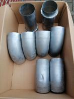 Lot Raccords Pluie ZINKEN Diam 100 – NATUREL ou Noir, Enlèvement, Comme neuf, Zinc, 80 mm ou plus