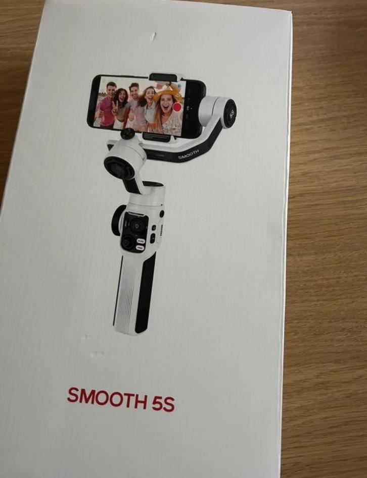 Gimbal Zhiyun Smooth 5S Blanc, Audio, Tv en Foto, Fotografie | Statieven en Balhoofden, Nieuw, Driepoot, Minder dan 150 cm, Met balhoofd
