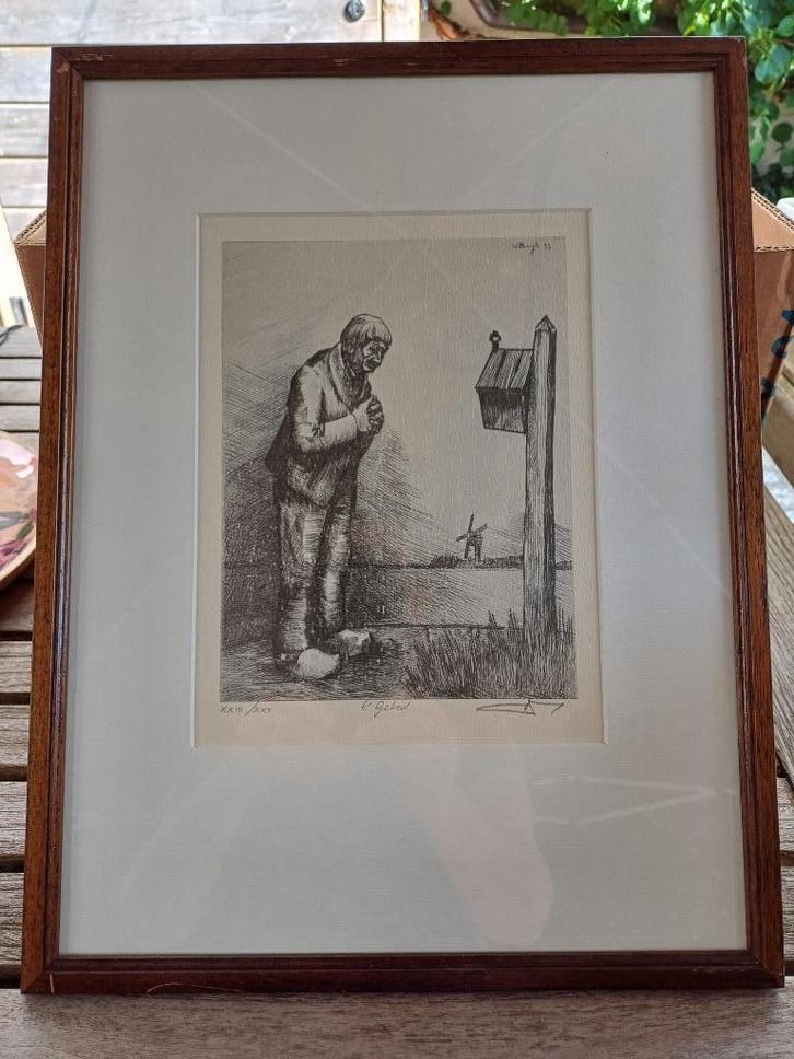 ets van Victor Buys, Antiek en Kunst, Kunst | Etsen en Gravures, Ophalen