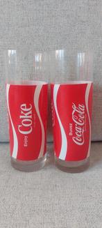 2 coca-cola-glazen, Ophalen of Verzenden, Zo goed als nieuw