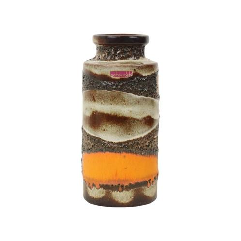 Oranje Fat Lava Vaas Scheurich West Germany Keramiek 203-22, Maison & Meubles, Accessoires pour la Maison | Vases, Comme neuf