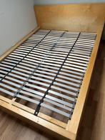 Malm bed ikea 140x200 en lattenbodem Lönset 70x200 (2 stuks), Huis en Inrichting, Ophalen, 140 cm, Zo goed als nieuw, Twijfelaar
