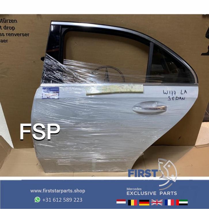 W177 DEUR COMPLEET PORTIER WIT LINKS ACHTER Mercedes A Klass, Auto-onderdelen, Carrosserie, Deur, Mercedes-Benz, Achter, Links