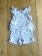 Korte pyjama wit/blauw maat 98/104, Ophalen of Verzenden, Gebruikt, Meisje, Nacht- of Onderkleding