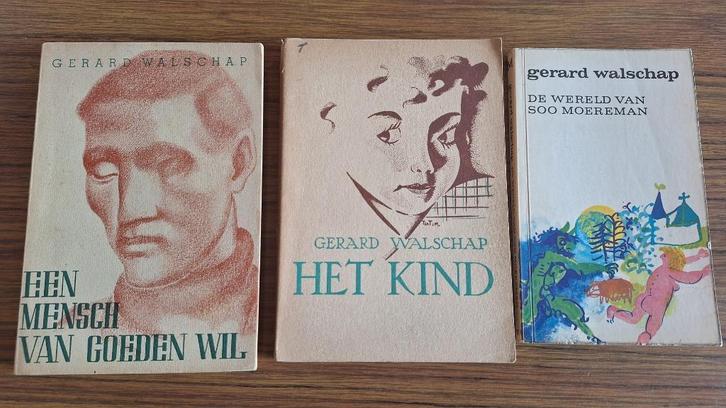 Antieke boeken van Gérard Walschap uit 1941 ea, Antiek en Kunst, Antiek | Boeken en Manuscripten, Ophalen of Verzenden