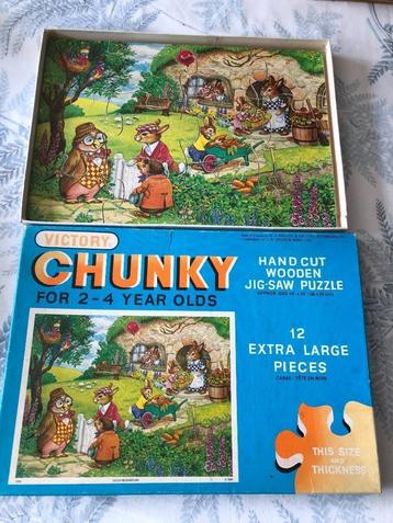 puzzel 12 grote stukken Chunky : 2 tot 4 jaar beschikbaar voor biedingen