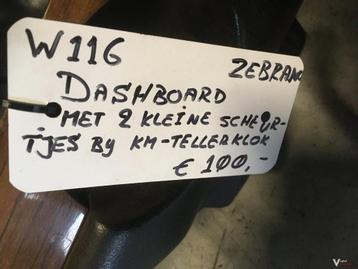 Mercedes w116  Dashboard met zebrano  beschikbaar voor biedingen
