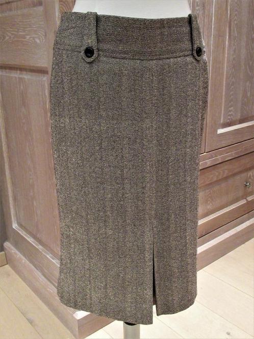 Nieuwe bruine smalle InWear rok met split, mt 38, Kleding | Dames, Rokken, Nieuw, Bruin, Onder de knie, Verzenden