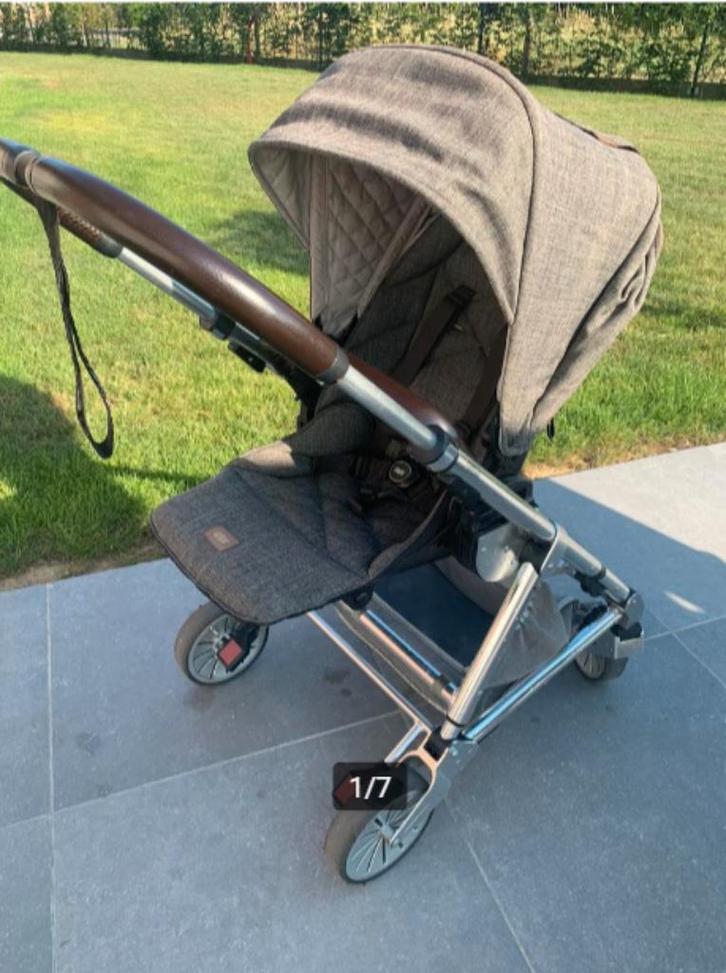 Buggy + draagmand + winterzak, Kinderen en Baby's, Buggy's, Gebruikt, Regenhoes, Verstelbare rugleuning, Voetenzak, Zonnekap, Ophalen