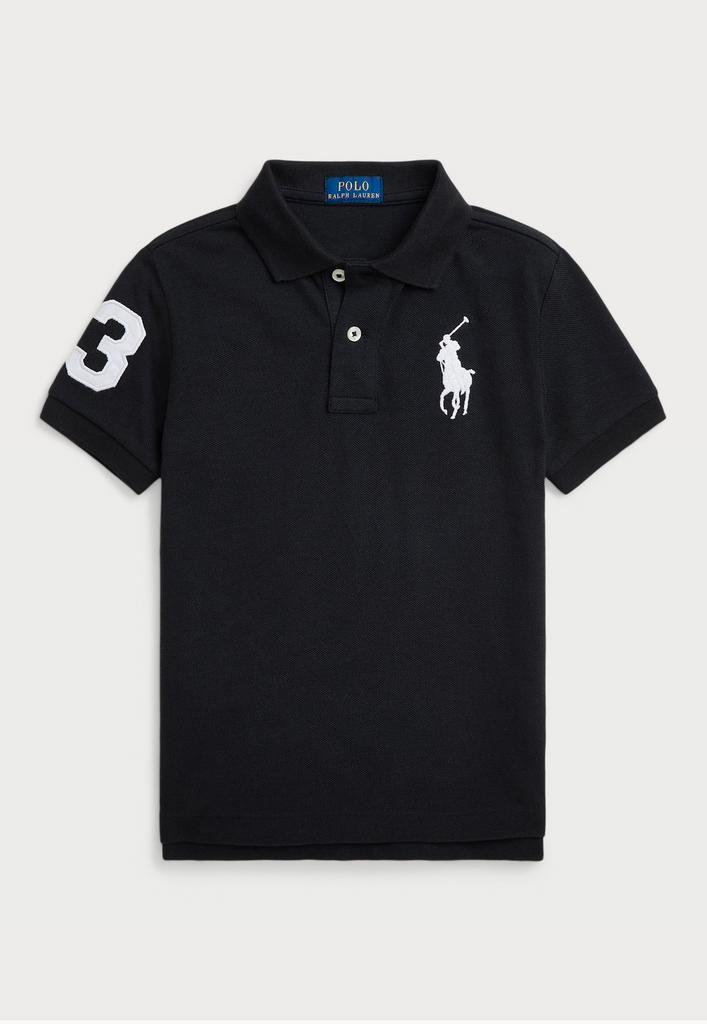 Polo Ralph Lauren  maar L Custom slim fit mesh Polo-shirt, Kleding | Heren, Polo's, Zo goed als nieuw, Maat 48/50 (M), Zwart, Ophalen