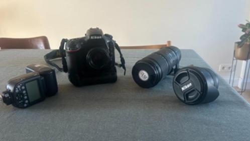 Nikon D810, inclusief lenzen, flitser en geheugenkaartjes, Audio, Tv en Foto, Fotocamera's Digitaal, Gebruikt, Spiegelreflex, Nikon