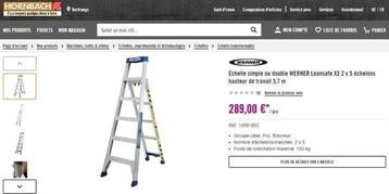 Nieuwe Werner Lean Safe x 3 ladder beschikbaar voor biedingen