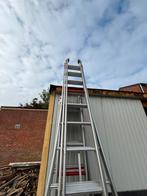 Altrex 3 delige schuifladder, Doe-het-zelf en Bouw, Ladders en Trappen, Ophalen, Gebruikt, Ladder, Opvouwbaar of Inschuifbaar
