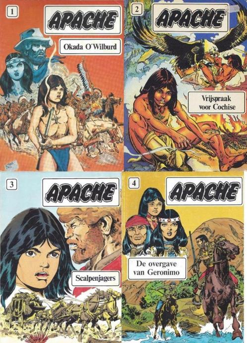 Apache 1 t/m 4 (Complete reeks), Boeken, Stripverhalen, Gelezen, Ophalen of Verzenden