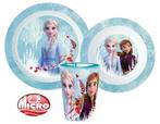 Disney Frozen Kinderservies met Beker - Magnetron, Kinderen en Baby's, Ophalen of Verzenden, Nieuw, Overige typen