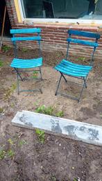 Deux chaisses de terrase à offrir, Jardin & Terrasse, Chaises de jardin, Enlèvement, Utilisé, Pliant, Métal