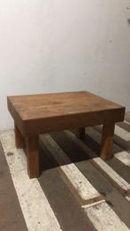 Massief eiken bijzettafel – industrieel / shabby chic, Antiek en Kunst, Ophalen