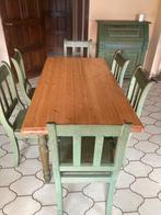 Eettafel met 6 stoelen, Ophalen, Gebruikt, Eettafel, 6 zitplaatsen