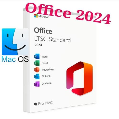 VOOR MAC: Microsoft Office 2024 LTSC Standard, Computers en Software, Office-software, Nieuw, MacOS, Excel, OneNote, Outlook, Powerpoint