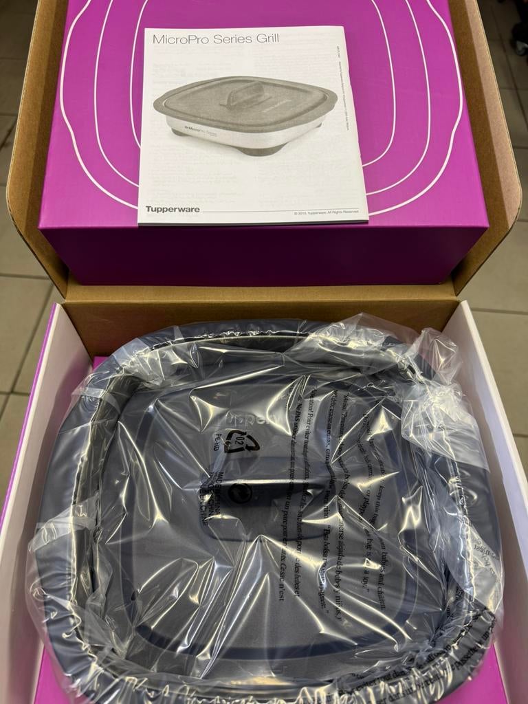 Tupperware Micro Pro Grill - nieuw, Huis en Inrichting, Keuken | Tupperware, Nieuw, Overige typen, Blauw, Ophalen