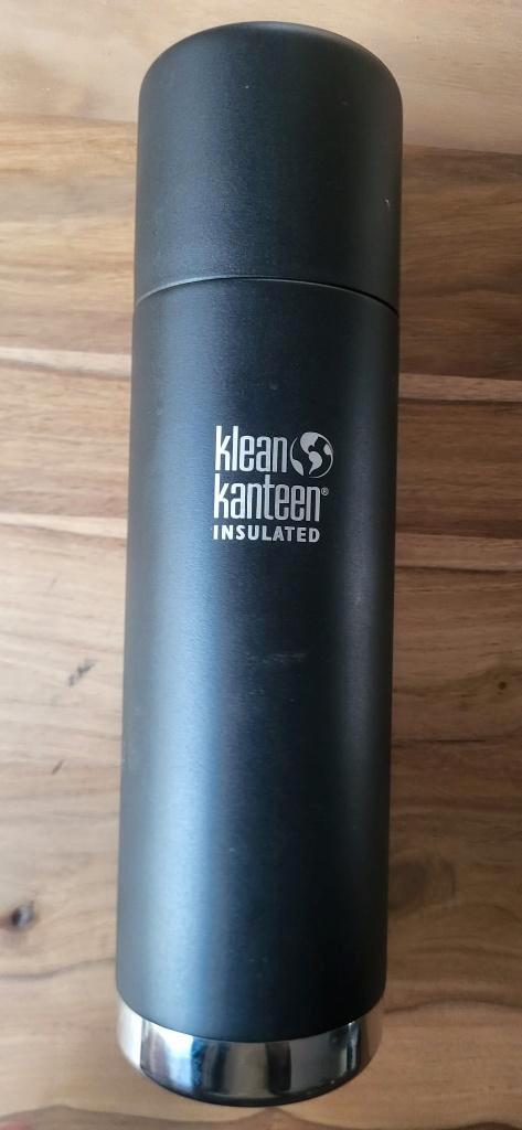 Klean Kanteen TKPro Thermos - 1L Black, Sport en Fitness, Drinkbussen, Zo goed als nieuw, Ophalen of Verzenden