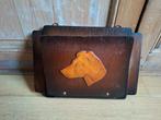 Antieke , houten dagbladhouder, Antiek en Kunst, Ophalen