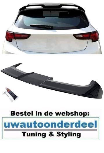 Achterklep Dak Spoiler Glans Zwart Voor Opel Astra K Hatchba beschikbaar voor biedingen