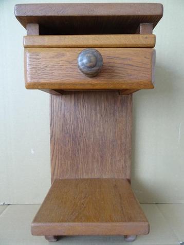 Curiosa houten telefoonkastje 42cm wandkastje vintage 1960 beschikbaar voor biedingen