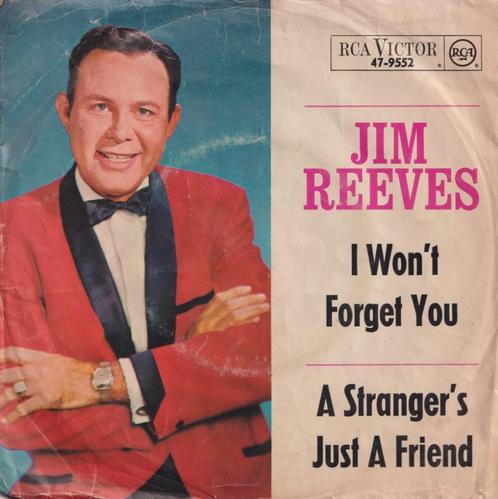 Jim Reeves – I won’t forget you – Single *, CD & DVD, Vinyles Singles, Utilisé, Single, Country et Western, 7 pouces, Enlèvement ou Envoi