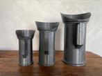 3 maatbekers in tin 2dl;1/2l;1l, Antiek en Kunst, Ophalen of Verzenden