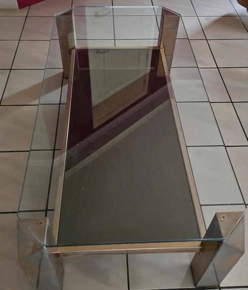Vintage salontafel, Huis en Inrichting, Tafels | Salontafels, Gebruikt, Minder dan 50 cm, 50 tot 100 cm, 100 tot 150 cm, Rechthoekig