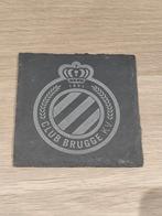 (4 Stuks)Leisteen onderzetters met Club Brugge logo., Huis en Inrichting, Woonaccessoires | Onderzetters, Ophalen of Verzenden