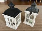 Deux lanternes d’une 30aine de cm de haut avec bougie, Kaars