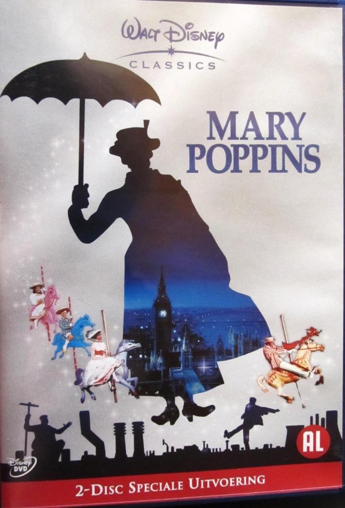 DUBBELE DVD KOMEDIE- WALT DISNEY- MARY POPPINS, Cd's en Dvd's, Dvd's | Komedie, Zo goed als nieuw, Actiekomedie, Alle leeftijden