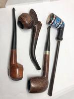 Lot de 4 pipes, Collections, Articles de fumeurs, Briquets & Boîtes d'allumettes, Enlèvement ou Envoi, Utilisé, Autres types