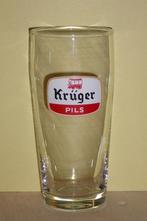 Bierglas   KRÜGER  PILS, Verzamelen, Glas en Drinkglazen, Ophalen of Verzenden, Bierglas