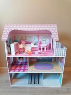 Poppenhuis met meubels, Kinderen en Baby's, Speelgoed | Poppenhuizen, Ophalen, Zo goed als nieuw, Poppenhuis