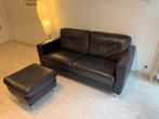 Lederen 3-zit, Ophalen, Zo goed als nieuw, Leer, Modern