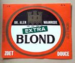 Bieretiket "Extra blond" Brouwerij Alen - Waanrode, Verzamelen, Biermerken, Ophalen of Verzenden