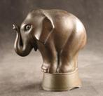 Antieke metalen spaarpot, Antiek en Kunst, Verzenden