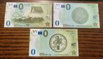 3 verschillende groene 0 euro biljetten, Postzegels en Munten, Bankbiljetten | Europa | Eurobiljetten, Ophalen of Verzenden, Setje