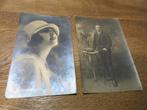 2 OUDE FOTOKAARTEN MAN VROUW, Verzamelen, Ophalen of Verzenden, Gebruikt, Overige onderwerpen, Foto