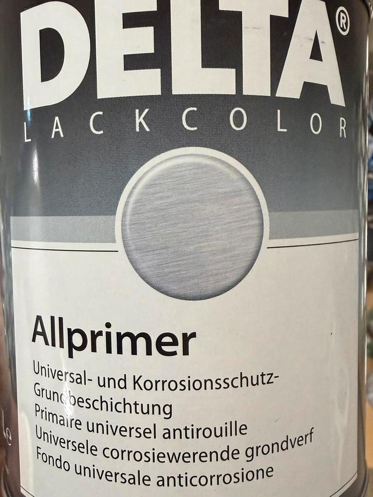 Delta roestwerende grondlak ral 7001, zilvergrijs 0,75liter, Hobby en Vrije tijd, Knutselen, Nieuw, Materiaal, Ophalen of Verzenden