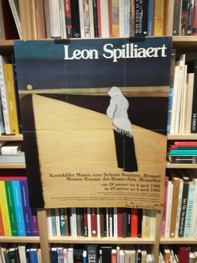Leon Spilliaert 1982 affiche, Ophalen of Verzenden, Gebruikt