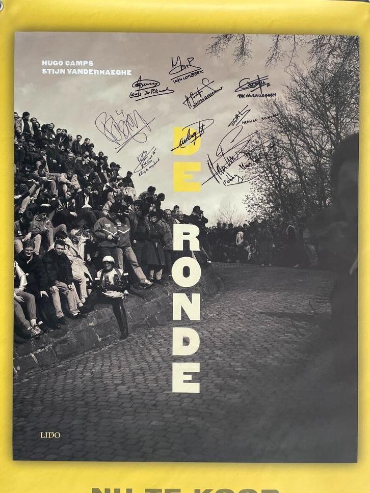 Gesigneerde banner 'De Ronde van Vlaanderen' (100 x 150 cm), Collections, Articles de Sport & Football, Neuf, Autres types, Enlèvement ou Envoi