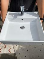 Lavabo met Grohe kraan - goede staat, Ophalen, Gebruikt, Chroom, Wastafel